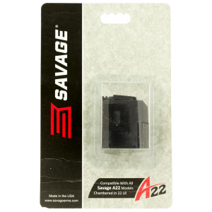 Savage 90023 A22 22 LR 10 Round Metal Black Finish