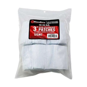 Kleen-Bore Kleen-Bore CP14B Super Shooter Cotton Patches Cleaning Patches 3 12-16ga - $12.08 at BattleHawk Armory