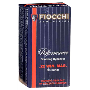 FIOCCHI 22fwmc Shooting Dynamics Hunting 22 Mag 40 Gr Full Metal Jacket (fmj) 50 Bx/ 40 Cs