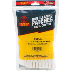 Otis Shooter's Choice 1" Square Cleaning Patches 500-Pack