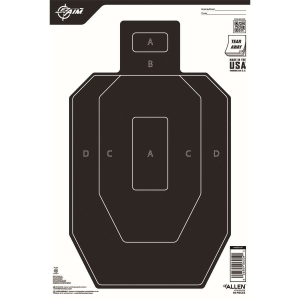 ALLEN EZ AIM PAPER IPSC 1/2 TAGET 12X18 50PK