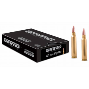 Ammo Inc 223055FMJA20 Rifle 223 Rem 55 gr Full Metal Jacket (FMJ) 20 rd BOX