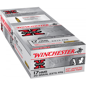 WINCHESTER Ammo X17hmr1 Super-x 17 Hmr 20 Gr Jacketed Hollow Point (jhp) 50 Bx/ 40 Cs