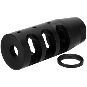 TacFire MZ1002N Compact  223 Rem,5.56x45mm NATO Compensator 1/2-28 tpi Black Nitride Steel