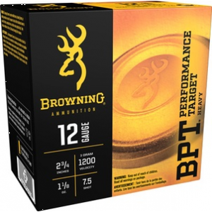BROWNING Ammo B193621227 Bpt 12 Gauge 2.75 1 1/8 Oz 7.5 Shot 25 Bx/ 10 Cs