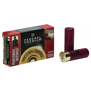 Federal PD13200 Premium Personal Defense 12 Gauge 2.75 9 Pellets 00 Buck Shot 5 Bx/ 50 Cs