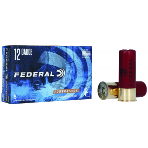 Federal F13000 Power-Shok12 Gauge 2.75 12 Pellets 00 Buck Shot 5 Bx/ 50 Cs