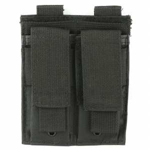 NCStar CVP2P2931B Double Mag Pouch  Double Stack Nylon Black