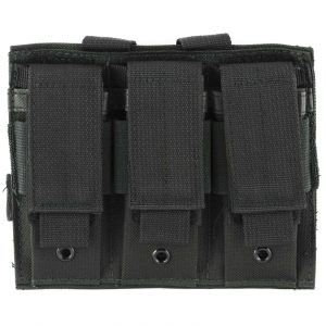 NCStar CVP3P2932B Triple Mag Pouch  Double Stack Nylon Black
