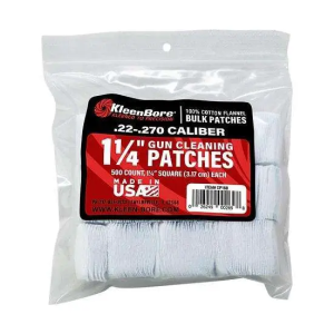 Kleen-Bore SuperShooter Cotton Cleaning Patches 1.25" Sq