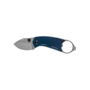 Kershaw 8710 Antic  1.70 Drop Point Plain Bead Blasted 8Cr13MoV Blue PVD Stainless Steel Handle Folding