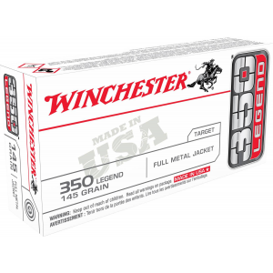 Winchester Ammo USA3501 USA 350 Legend 145 gr Full Metal Jacket (FMJ) Rifle Ammunition 20 Rd Box