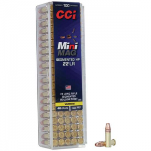 CCI 36cc Mini-mag 22 Lr 40 Gr Segmented Hollow Point 100 Bx/ 50 Cs