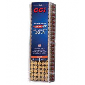 CCI 944cc Clean-22 High Velocity 22 Lr 40 Gr Lead Round Nose Poly-coated 100 Bx/ 50 Cs