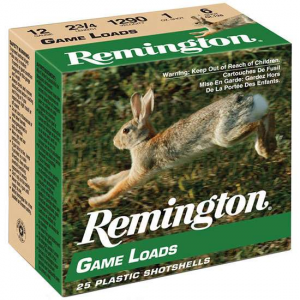 Remington Ammunition GL126 Lead Game Loads  12 Gauge 2.75 1 oz 6 Shot 25 Bx/ 10 Cs