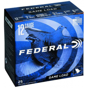 FEDERAL H1216 Game-shok Upland 12 Gauge 2.75 1 Oz 6 Shot 25 Bx/ 10 Cs