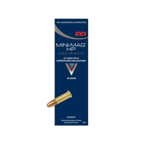 CCI 0031 Varmint Mini-mag 22 Lr 36 Gr Copper Plated Hollow Point (cphp) 100rd Box