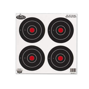 Birchwood Casey 35504 Dirty Bird  Bullseye Hanging Tagboard Target 5.50 12 Per Pack