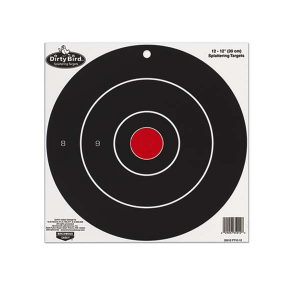 Birchwood Casey 35012 Dirty Bird  Bullseye Hanging Tagboard Target 12 12 Per Pack