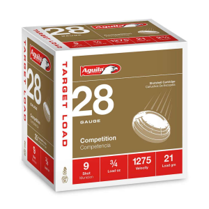 AGUILA 1chb2879 Sub-gauge 28 Gauge 2.75 3/4 Oz 9 Shot 25 Bx/ 10 Cs