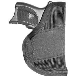 Crossfire CRF-GRPLSRSA1C-3 The Grip Laser Holster 03 Black Rubber Grip Fabric/ 1680 Denier Ballistic Nylon IWB/Pocket 3-3.5 Compact Ambidextrous Hand