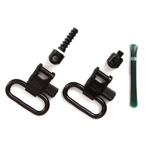 Uncle Mikes 15312 Rifle Swivels Fore End Band Style  1 Lever Quick Detach Black Mossberg 500