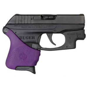 Hogue 18116 HandAll Hybrid Grip Sleeve Ruger LCP w/ Crimson Trace Textured Purple Rubber
