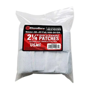 Kleen-Bore Super Shooter Cotton Cleaning Patches 2 1/4" .38-.45/.4