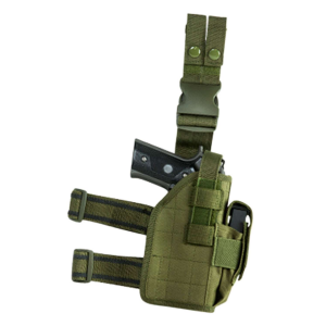 NCStar CVDLHOL2954G Drop Leg  Universal Semi-Auto Handgun PVC Fabric Green