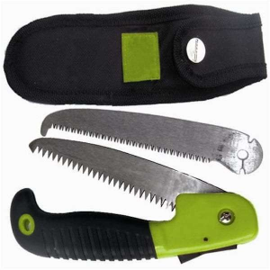 HME HMEFSCP Folding Saw Combo 5 Carbon Steel Polymer Black