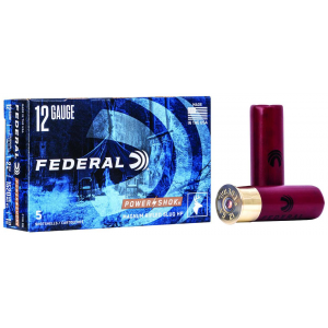 FEDERAL F130rs Power-shok 12 Gauge 2.75 1 1/4 Oz Slug Shot 5 Bx/ 50 Cs