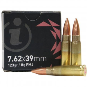 IGMAN Brass Case Ammo 7.62x39 123gr Fmj 15rd Box