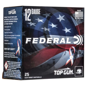 FEDERAL Top Gun Target Shotgun Ammunition, Size #8, Blue 25rd Box