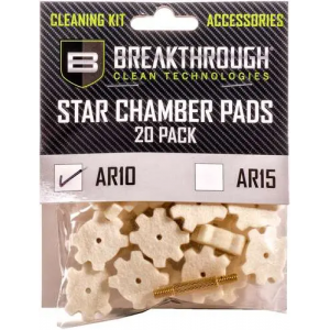 BREAKTHROUGH AR-10 STAR CHAMBER PAD 20 PK W/ 8-32 ADTR