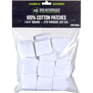 BREAKTHROUGH CLEANING PATCHES 1 3/4 SQUARE .270-357 50 PACK