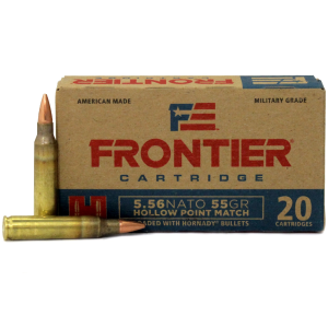 FRONTIER Cartridge Fr240 Rifle 5.56x45mm Nato 55 Gr Hollow Point Match 20 Box