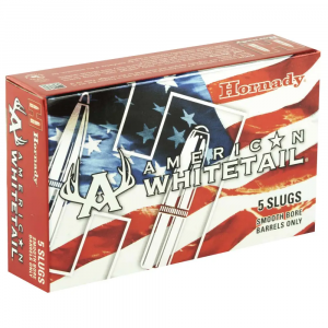 HORNADY 86234 American Whitetail 12 Gauge 2.75 1 Oz Slug Shot 5rd Box