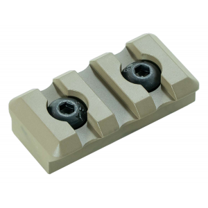 Timber Creek Outdoors M3SPRFDE M-LOK 3 Slot Picatinny Rail  FDE Aluminum Fits AR-Platform