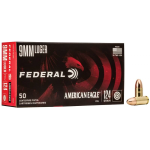 Federal American Eagle Luger FMJ Ammo