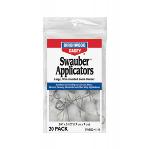 Birchwood Casey 41110 Swauber Applicator  0.75 x 3.50 20 Per Pack