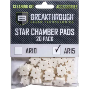 BREAKTHROUGH AR-15 STAR CHAMBER PAD 20 PK W/ 8-32 ADTR