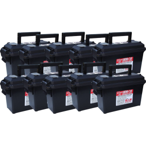 MTM AC30T40 Ammo Can - 30 Caliber Tall Black - 10 Pack