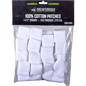 BREAKTHROUGH CLEANING PATCHES 1 1/2 SQUARE .243-270 50 PACK