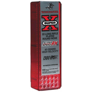 WINCHESTER Ammo X22lrss1 Super-x 22 Lr 40 Gr Lead Round Nose (ldrn) 100 Bx/ 20 Cs