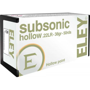 ELEY Subsonic Hollow Point 22lr 38gr. 50 Pack