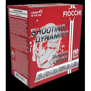 FIOCCHI Shooting Dynamics Target 12 Ga 2.75 1-1/8 Oz #8 25rds