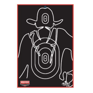 B/C TARGET DIRTY BIRD 12x18 GUNSLINGER SILHOUETTE 6PK ( 6 PER CASE )