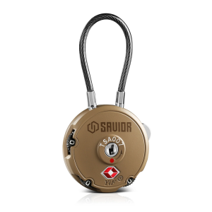 Savior Equipment 3 Digit Cable Lock FDE Keyless TSA Accepted