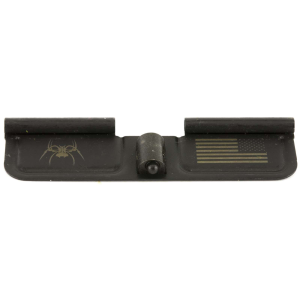 Spikes Tactical SED7010 AR-15 Ejection Port Door Spider & Flag Black Phosphate Steel