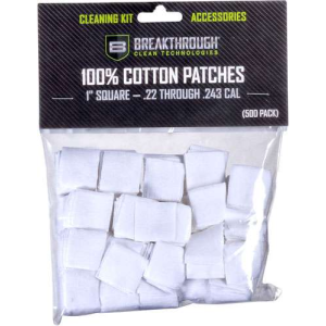 BREAKTHROUGH CLEANING PATCHES 1 SQUARE .22-.243 200 PK